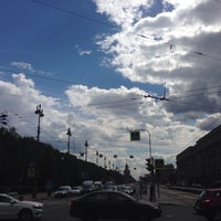 Photo taken at Остановка «Кузнецовская (Московский просп.)» by Arthur C. on 5/17/2016