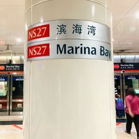 Photo taken at Marina Bay MRT Interchange (NS27/CE2/TE20) by Saif A. on 2/5/2024