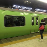 Photo taken at JR Shibuya Station by むさしのみかん m. on 4/11/2013