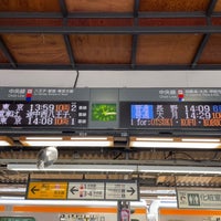 Photo taken at JR Takao Station by もま と. on 3/14/2024