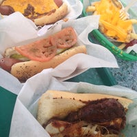 Photo taken at Morrie O&amp;#39;Malley&amp;#39;s Hot Dogs by Heather F. on 7/1/2014