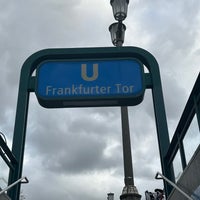 Photo taken at U Frankfurter Tor by Thorsten D. on 11/2/2022