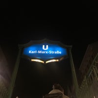 Photo taken at U Karl-Marx-Straße by Max E. on 11/19/2018