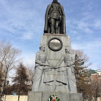Photo taken at Памятник адмиралу Колчаку by Дмитрий Р. on 3/20/2016
