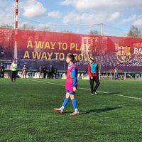 Photo taken at Стадион «Труд» by Elena S. on 4/1/2019