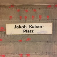 Photo taken at U Jakob-Kaiser-Platz by Markus Y. on 4/23/2016