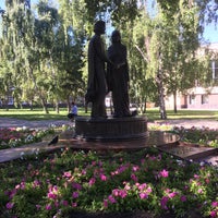 Photo taken at Памятник Петру и Февронии by Roman on 8/10/2016