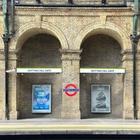 Photo taken at Notting Hill Gate London Underground Station by BASMAH.A on 4/29/2023