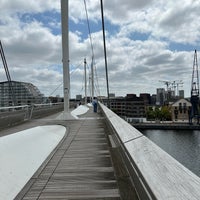 Photo taken at Royal Victoria Dock Footbridge by BASMAH.A on 5/30/2023