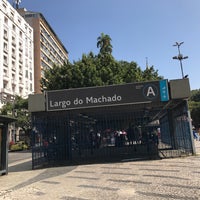 Photo taken at MetrôRio - Estação Largo do Machado by Matheus A. on 9/7/2017