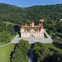 Photo taken at Schloss Eggenberg by Paul S. on 4/4/2013