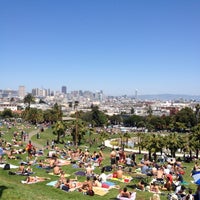 Photo taken at Mission Dolores Park by Mark Y. on 5/4/2013