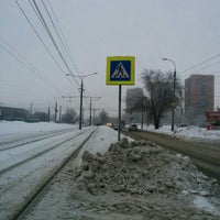 Photo taken at Остановка «ул. Ташкентская / Московское шоссе» by Егор З. on 1/17/2016