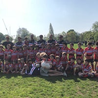Photo taken at Hammersmith &amp;amp; Fulham Rugby Football Club by Mik F. on 4/22/2018