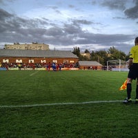 Photo taken at Стадион «Олимпия» by Ярослав М. on 9/21/2013