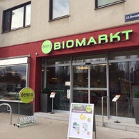Photo taken at denn&amp;#39;s Biomarkt by Markus U. on 2/18/2014