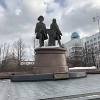 Photo taken at Памятник Татищеву и де Геннину by Алексей К. on 3/1/2019