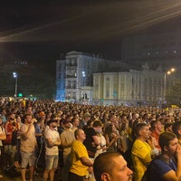 Photo taken at Sportyvna Square by Meshari A. on 6/29/2021