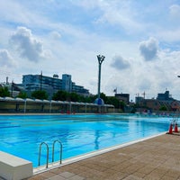 Photo taken at Haginaka Park Swimming Pool by Takashi K. on 8/15/2023