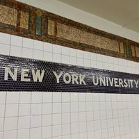 Photo taken at MTA Subway - 8th St/NYU (R/W) by Alan J. on 12/27/2023