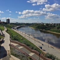 Photo taken at Мост Челюскинцев by Alexandra P. on 8/19/2016