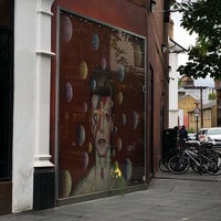 Photo taken at David Bowie Mural by J P. on 8/11/2018