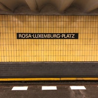 Photo taken at U Rosa-Luxemburg-Platz by J P. on 4/16/2022