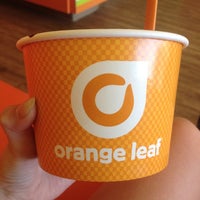 Photo taken at Orange Leaf Frozen Yogurt by Katie B. on 6/4/2013