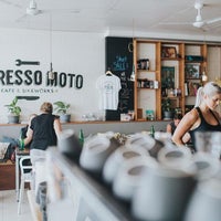 Photo taken at Espresso Moto Cafe by user175297 u. on 7/25/2019