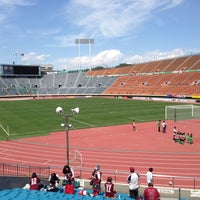 Photo taken at National Olympic Stadium by 梨百 on 5/12/2013