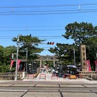 Photo taken at Sumiyoshitaisha Station by K T. on 7/6/2022