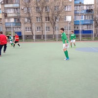 Photo taken at Футбольное поле by Ksenia S. on 4/20/2013