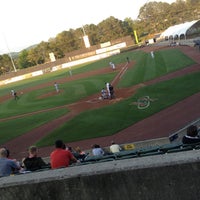 Photo taken at Joe W. Davis Municipal Stadium by Cora C. on 5/9/2013