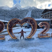 Photo taken at Krasnaya Polyana Resort by Philip S. on 1/25/2022
