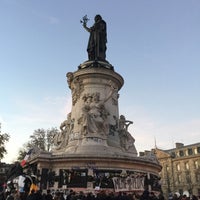 Photo taken at Place de la République by Suchablog on 11/15/2015