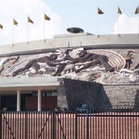 Photo taken at Estadio Olímpico Universitario by Rodríguez A. on 5/8/2013