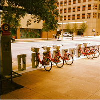 Photo taken at B-Cycle Bike Share Station - Dallas &amp;amp; Smith by Houston B-cycle on 7/31/2013