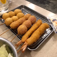 Photo taken at Kushikatsu Tanaka by Kei K. on 3/29/2019