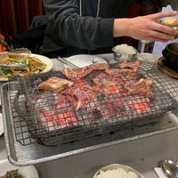 Photo taken at Korean Village Wooden Charcoal BBQ House by Sus B. on 2/23/2019