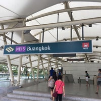 Photo taken at Buangkok MRT Station (NE15) by Justin D. on 2/18/2017