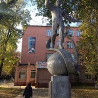 Photo taken at Памятник Гагарину by Evgeny A. on 10/6/2013