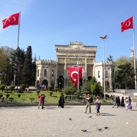 Photo taken at Beyazıt Square by Sezen on 4/23/2013