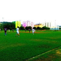 Photo taken at สนามฟุตบอลบางกะปิ by Charinthorn K. on 2/7/2014