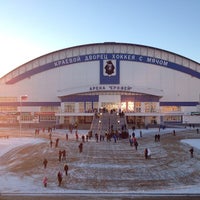 Photo taken at Стадион по хоккею с мячом by Олег Ш. on 11/8/2013