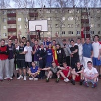 Photo taken at Баскетбольный корт 24-ой школы by Senia L. on 4/24/2013