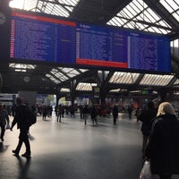 Photo taken at Zurich Main Station by Eric P. on 10/15/2016