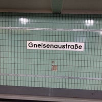 Photo taken at U Gneisenaustraße by Manfred L. on 11/3/2018
