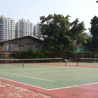 Photo taken at Sirisuk Tennis Court by Kato T. on 3/27/2014