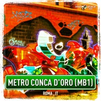 Photo taken at Metro Conca D&amp;#39;Oro - Termini (MB1) by Sara d. on 5/19/2013