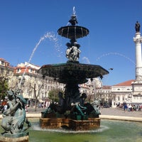 Photo taken at Rossio Square by Svyatoslav A. on 5/4/2013